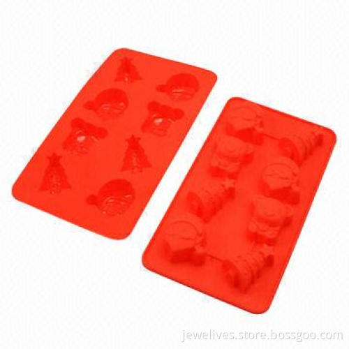 Christmas set silicone ice cube makers